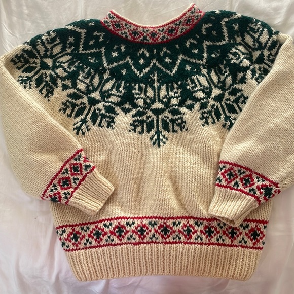Eddie Bauer Sweaters - Vintage Eddie Bauer wool Christmas sweater.